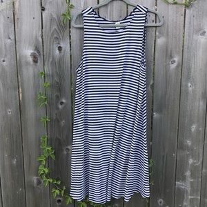 Old Navy Women’s Black/white striped tank dress